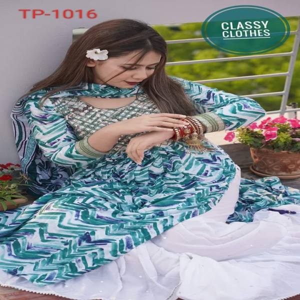 New exclusive Rangdhonu designed VIP Linen Amburtari Les Work 3 Piece For Stylish Women/Girls(bk-14)