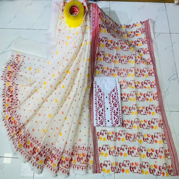 Block Printed Dhupian Silk Couple Set (3145)