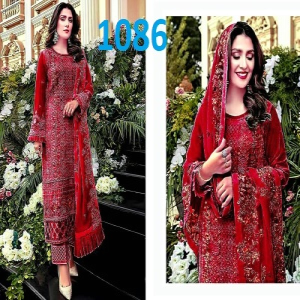 New exclusive designed high quality lilen skin print 3 pis for women. - Dress For Girls - 3 Pice Dress - Three Piece(1086)