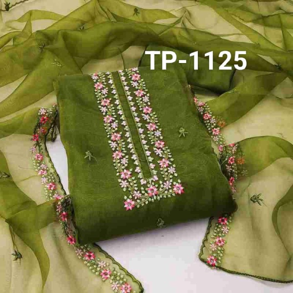 Embroidered Tissue Salwar Kameez Suit 4peace(1125)