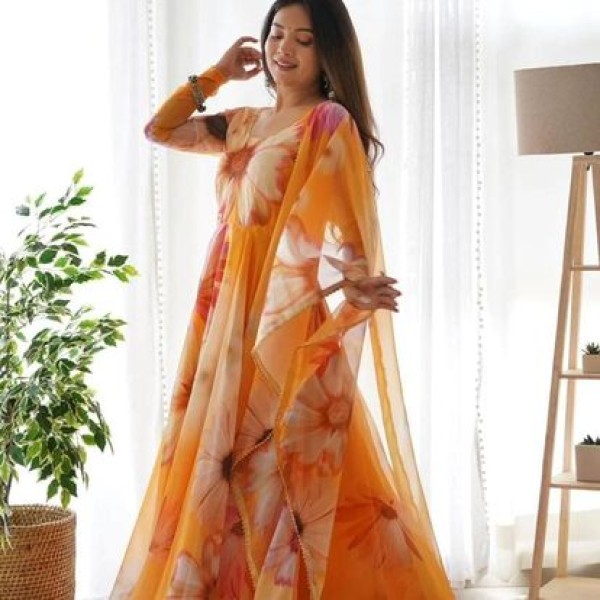 Exclusive Japani silk Grown Three Piece Super Hit Collection: (A-02)