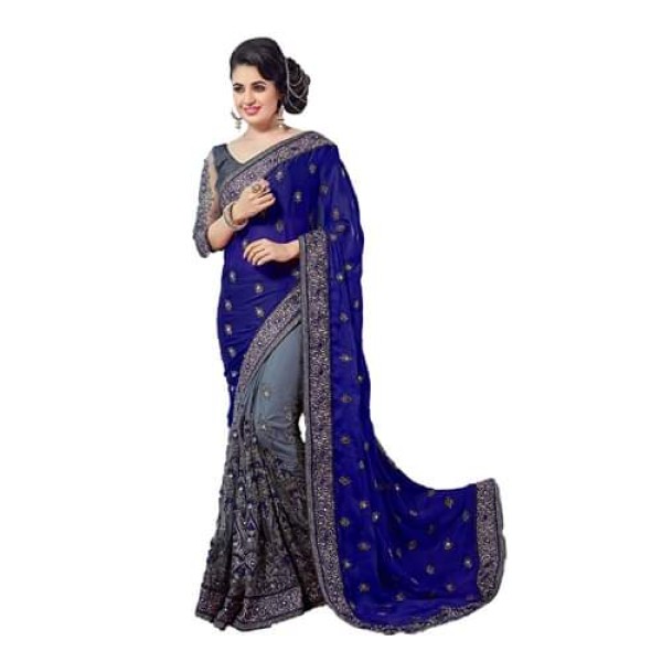 Indian Weightless Georgette Saree with Blouse piece(SS-127)