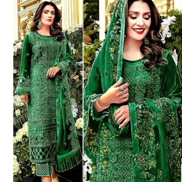 Georgette Embroidery Work Party Wear Party Dress For Women(GR1529)