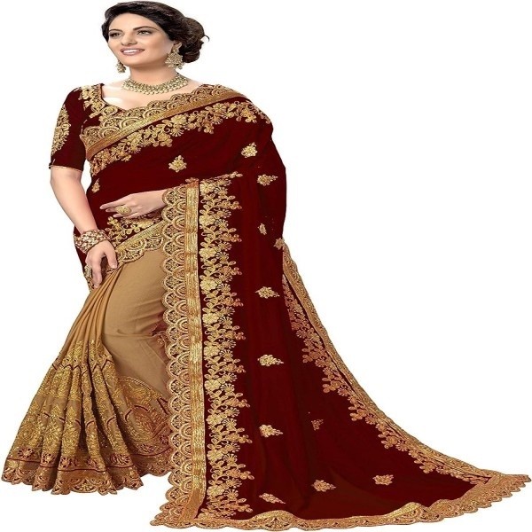 Indian Weightless Georgette Saree with Blouse piece(SS-164)