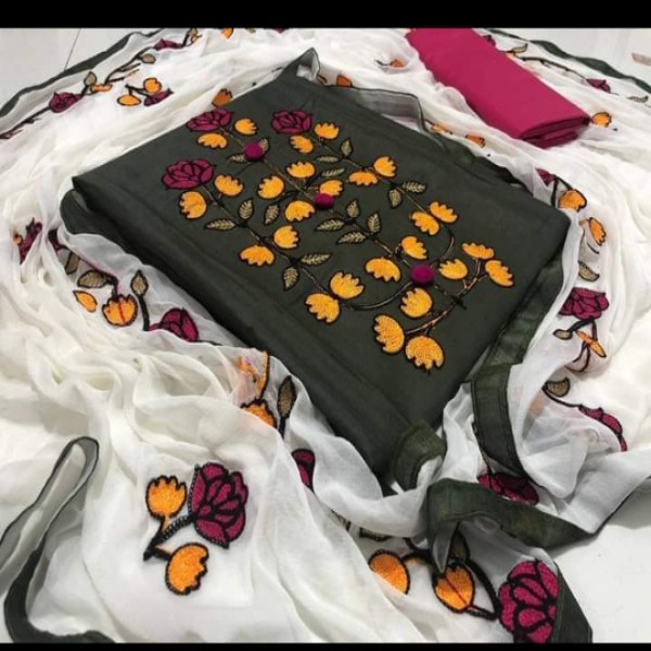 Kashmiri Adi Embroidery Three-Pitch.(VIP-102)